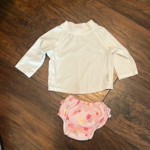 Green Sprouts Rash guard shirt and diaper cover